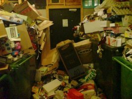 "На меня смотрят как на Ненормальную." (c)
На меня смотрят как на нормальную.
Здесь. в Швеции. 
Вы можете не поверить в это, но ВСЕ автобусы работают на Биогазтопливе.
и все нормальные люди сортируют отходы. 
Причем для биоотходов, т.е. "жратва" бумажные пакета лежат в помещении для мусора. Бесплатно. 
Все конечно же входит в "хюра" т.е. - квартплата. А здесь эта хюра - очень большая. Не просто очень, а оооочень! 500 - 2000 EU в месяц.но бывает и так  :)