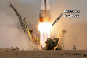 Что-то я уже устал работать в этой ветке разрушителем мифов. Ну нет гептила в "Союзе" и не было никогда! Единственное более-менее опасное вещество, которое есть в блоке -- это концентрированная перекись водорода, которая используется как топливо для работы турбонангетателя двигателя. Но, во-первых её там совсем мало, в сравнении с количеством топлива, а во-вторых это очень активное вещество, которое самовоспламеняется на воздухе, так что, даже в случае её неполного расхода, никаких разливов и паров перекиси не может существовать в принципе.
Ниже я писал как определить топливо ракеты по пламени, но, наверное, проще проиллюстрировать :)

PS Ничего радиоактивного в блоках тоже нет ;)