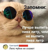 Лепс то как обычно ху,йню порет. Что такое 1 литр пива:
-ни пьяный не трезвый;
-внутри на 1 литр жидкости больше, а ссать еще не хочется;
-вроде трезвый, а за руль не сядешь...
Вобщем полная ху,йня.