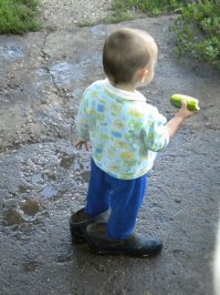 У тёщи в деревне.