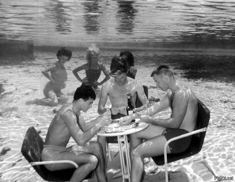 Бег с барьерами под водой