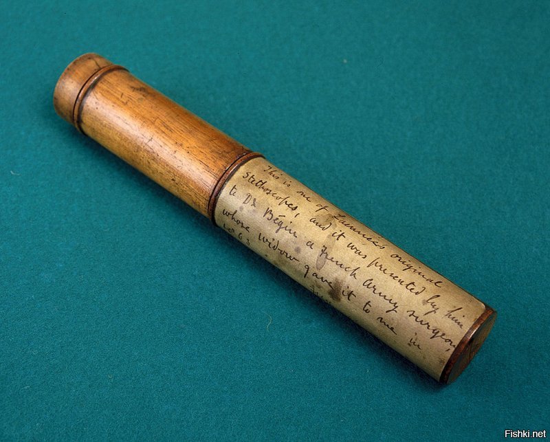 Стетоскоп изобретён в 1816 основоположником диагностического метода аускультации Рене Лаэннеком