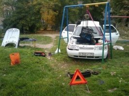 Я видел как двигатель Газели возле рынка перебирали. Тоже кстати в Волгограде.
