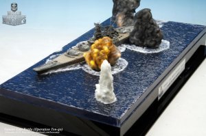 по части воды и морских диорам непревзойдённым считаю южнокорейского хлопца Вон Хуи Ли.
Честно говоря - полный атас.
Вот Последний бой Ямато.
Круть!!!
