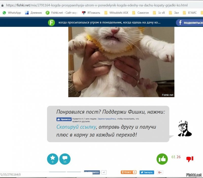 а у меня есть другое голосование. На фишках. Здесь адекватных (в теории) больше, чем на радио стыдоба. Но результаты плачевней. 
Не далее, как вчера в солянке одно у.е.би.ще выложило котиков, с некоторыми своими выс.ерами. даж заскринил, любуйтесь на резултаты: