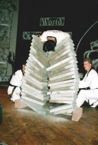 Гад, сколько плитки тротуарной переломал.....(((((