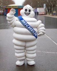 С такой "идеальной" фигурой нужно было себе костюм шин Мишлен заказывать.