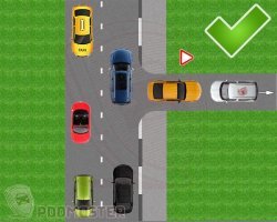 Связано это с тем, что выезжающий со двора автомобиль может остановиться на месте и до бесконечности пропускать автомобиль, который хочет въехать во двор. При этом оранжевый автомобиль въехать не сможет, так как ехать ему просто некуда. Пропускать автомобили нужно непосредственно при выезде, однако в описанной ситуации выезд не выполняется, т.к. белый автомобиль стоит на месте. То есть пункт 8.3 к ситуации не подходит.

Водители попадают в ситуацию встречного разъезда, которая правилами не регламентирована.