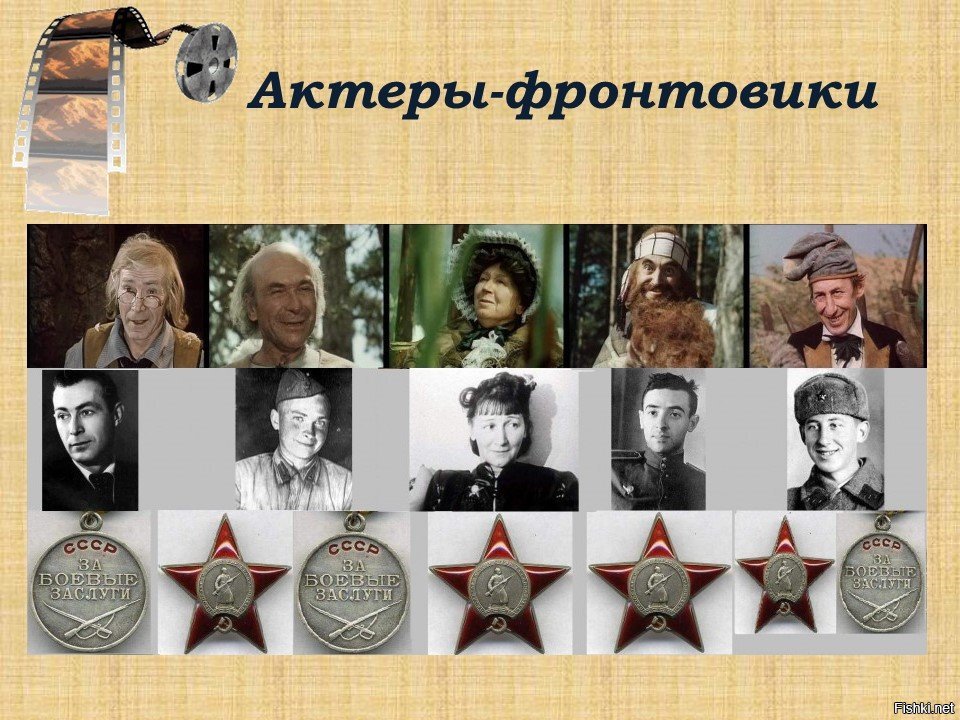 Актеры участники великой отечественной войны список фото и имена