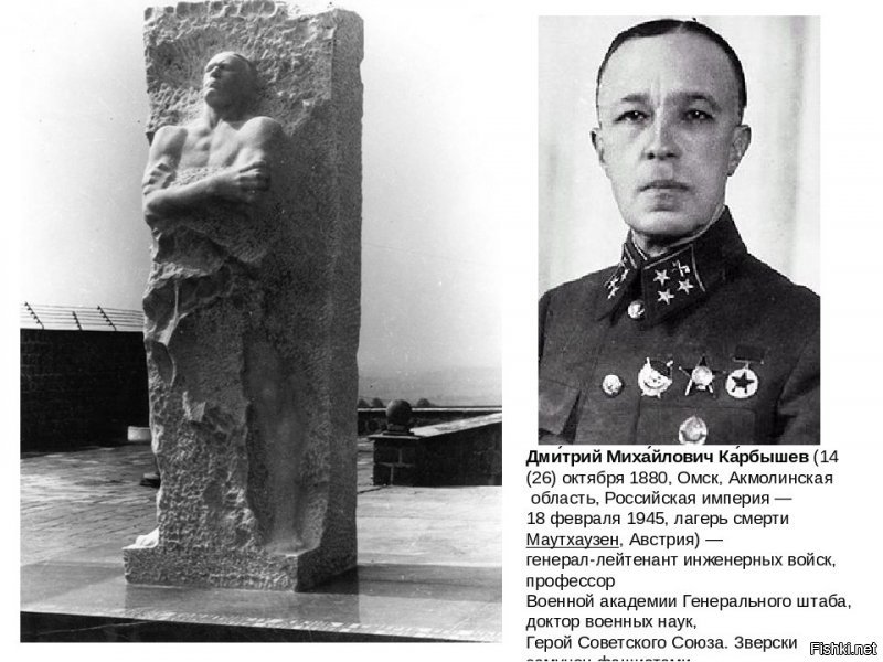 Забыть упомянуть в посте несломленного героя, непростительно!

Карбышев Дмитрий Михайлович, генерал-лейтенант.