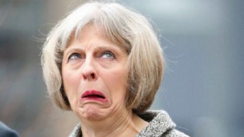 Ну, судя по многим фотографиям в интернете, Тереза просто в шоке от этого прикола...