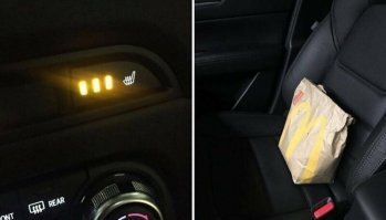 В большинстве тачек подогрев без нагрузки на сиденье не работает