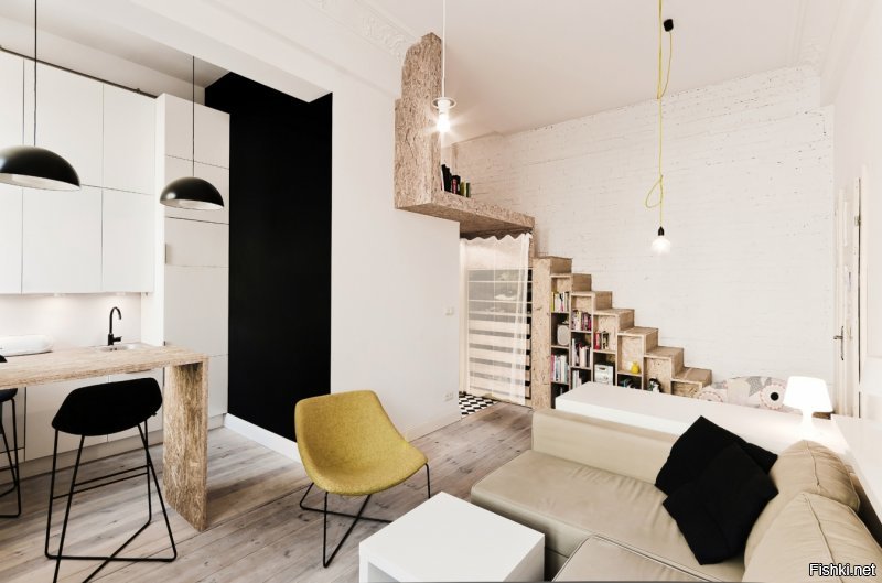 ))
Двухэтажная студия СПБ 20м2