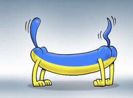 котопёс жил - 2 головы на одном туловище, а у этого чуда - 2 жопы