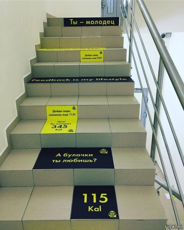 это лестница в FitnessHouse в СПб