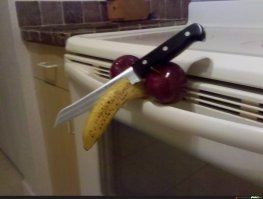 Жена на кухне сообщение оставила