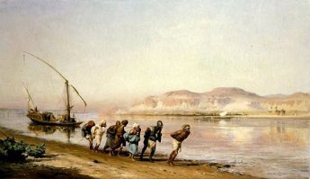 Frederick Arthur Bridgman Scene de Halage sur le Nil. 1875 г. и Lando Landozzi Il battelliere. 1931 г. соответственно ....все страдали, б.лядь, токмо у камрадов окрошки не было ;)...паровой двигатель рулит...