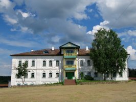 Да уж, представить страшно, видите первый этаж под землю утоплен? Так повсеместно во всех городах России есть такие старые дома с занесёнными глиной первыми этажами, а под глиной  брусчатка. Это представьте вязкую жижу выше чем по шею! Люди умирали на улице как мухи попавшие в клей. А те что были в своих,  от голода.