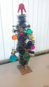 Идеи для украшения вашего дома: елки из печенья, лыж и бактерий