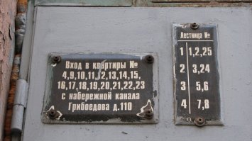 К сожалению сейчас посмотреть не могу, но вечером обязательно обращу внимание на свой подъезд в Купчино. А пока с простором инета.