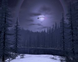 Так это же Санта Клаус летит на Рождество :)