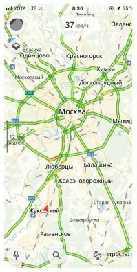 первого января так и будет.А если хочешь такую карту видеть ежедневно - выезжай в 4 утра.