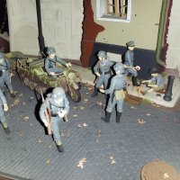 Диорама, портовый город