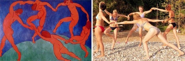 Что мешало раздеться для большего сходства с оригиналом.