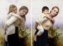 А за 150 лет мода на сьськи явно поперла.