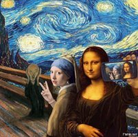 Если бы герои известных картин открыли для себя селфи
