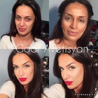 В трёх случаях до было лучше чем после. Тут некоторым и носы переделали и подтяжку, какой 10 мин. макияж?! Избавляйтесь от иллюзий, мальчики, чтобы не обосраться поутру. Много фото отфотошоплено поверху, плохой пост, думал намного лучше будет. Ищите себе голландку или норвежку, как вариант кореянку - они и без макияжа хоть куда, да нашихдевок не забывайте. Молодость - лучший макияж.