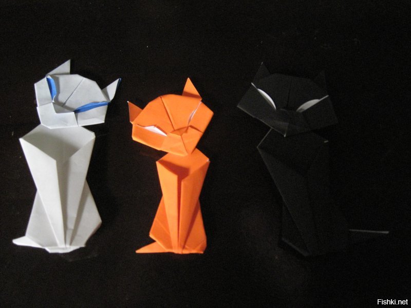Оригами. Как сделать птицу из игры Angry Birds