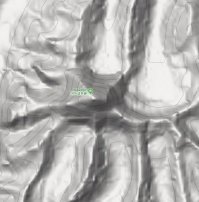 В тексте говорится напоминает. Вот с горизонталями, немного похоже.