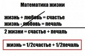 Продолжу логическую цепочку:
Счастье-любовь=жизнь
Печаль+жизнь=любовь
Ну и так далее ))))