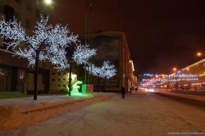 Норильск, население около 150000 жителей.
