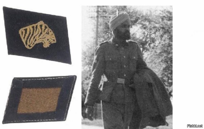 Помимо индийского добровольческого легиона вермахта "Freies Indien" имелись и индийские  подразделения SS Legion.
Это история, друзья мои!