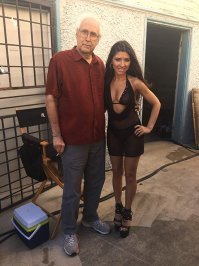 Чеви Чейз на сьемках Last Laugh(2019)