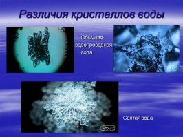 Ну дык, это еще цветочки. У них еще и святая вода - обыкновенные снежинки.