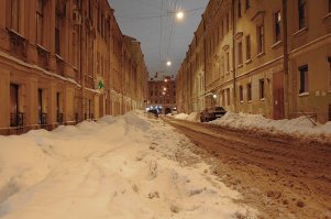 Ну вот например совсем не внутридомовая территория. И кстати-вот так зимой Питер выглядит последние лет так 5-6.