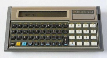 Я свой первый компютер купил в декабре 1989 года. Американский HP-71B, как на фото. Память RAM 17.5K, компилятор Бейсика.
