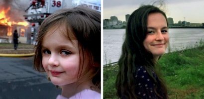 Это фото было сделано в январе 2004 года отцом девочки Дейвом, который запечатлел свою дочь Зоуи Рот на фоне тренировочного тушения пожара местным пожарным отделением. Наибольшую известность фото получило после того, как было опубликовано в журнале «JPG Magazine».