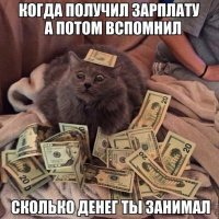 Котейка рубль бережет