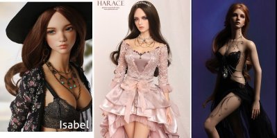 Я уже большая девочка, но куклы бывают очень красивые! Даже мне нравятся.
Покопалась на одном известном сайте. Закономерность следующая: Девочки смазливые, плаксивые и с большим размером. Мальчики (да, их тоже много) жутко брутальные и с оружием. Размер не виден)) Высота кукол 60-70 см.! Стоят от 40 тыс. и до бесконечности.