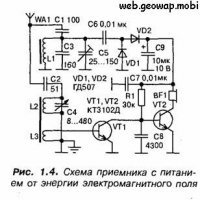 Ну такой прибор я в школе делал.  Конструкция из журнала "Юный техник".  Радиоприёмник без источника питания... слышно было конечно тихо, но слышно же...