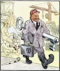 Строительство и ремонт в советской карикатуре