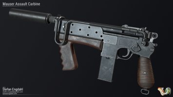 Ну есть несколько виртуальных концептов, по переделки Маузера в ПП. В том числе и якобы советский образец 1936 года, с дисковым магазином образца 1940 года.