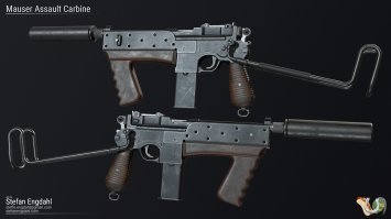 Ну есть несколько виртуальных концептов, по переделки Маузера в ПП. В том числе и якобы советский образец 1936 года, с дисковым магазином образца 1940 года.