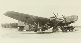 С-22 «Илья Муромец» -- 1914г
АНТ-4 --   1925г
ТБ-3 --     1930г
АНТ-16 -- 1933г
АНТ-20 «Максим Горький» -- 1934г