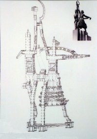 Я нихрена не скульптор, но после этой картинки захотелось купить 3-4 "металлических" конструктора и воплотить в жизнь! Спасибо автору!