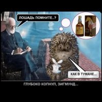 - Ну и что у вас в мешочке? - спросил доктор Фрейд.
- Грибы.. - тихо ответил ёжик.